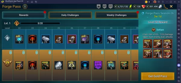 Raid Shadow Legends Stagione 26 Forge Pass: missioni, premi, suggerimenti
