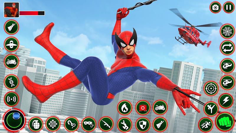 Gangster Crime Rope Hero City Скриншот 3
