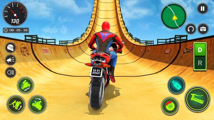 Superhero Bike Stunt Games GT Ekran Görüntüsü 2