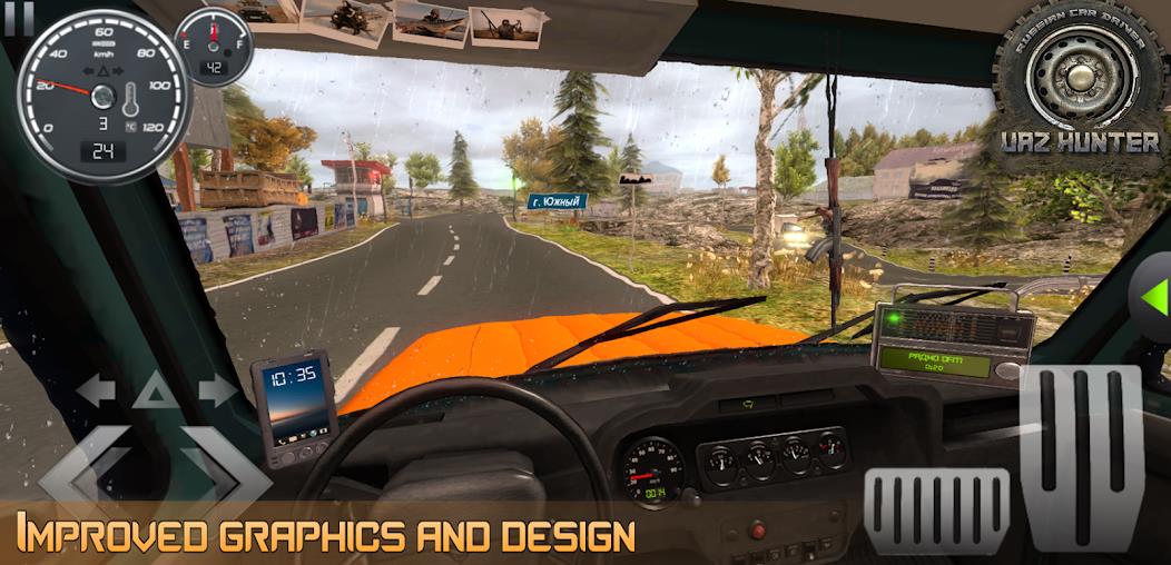 Russian Car Driver UAZ HUNTER Mod應用截圖第4張