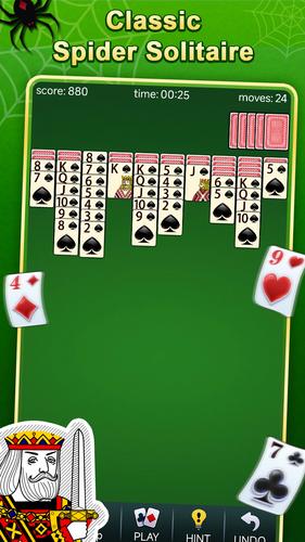 Spider Solitaire Screenshot 1