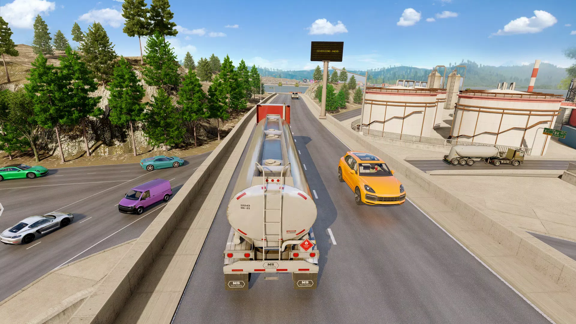 Truck Driving Sim Oil War Game Schermafbeelding 2