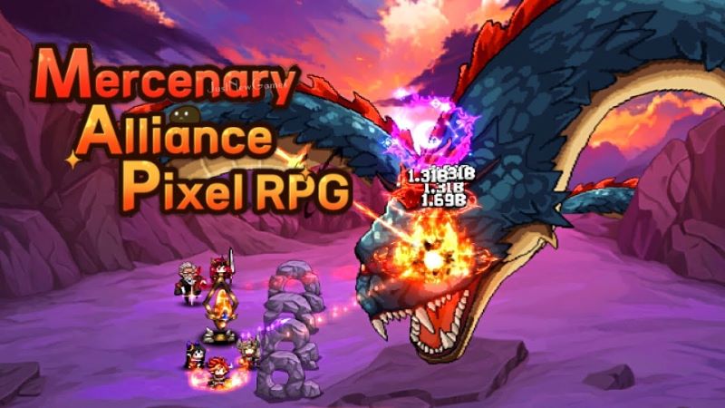 Mercenary Alliance: Pixel RPG Ảnh chụp màn hình 1