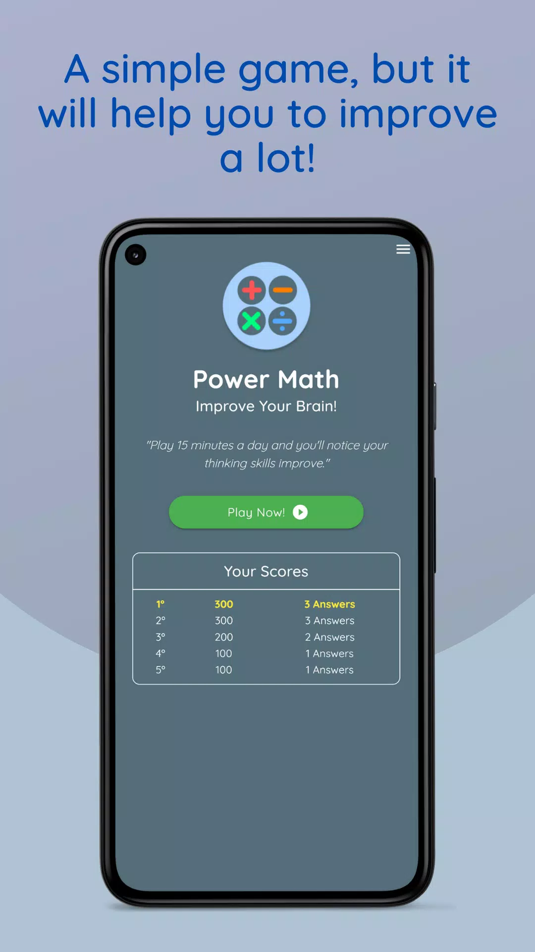 Math Games: Power Brain Скриншот 1
