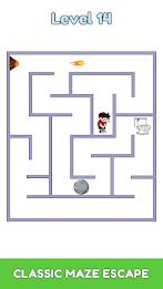 Maze Escape: Toilet Rush Ảnh chụp màn hình 1