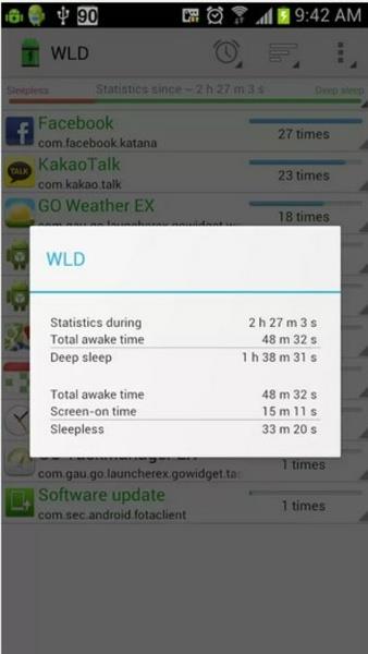 Wakelock Detector-Save Battery Скриншот 3
