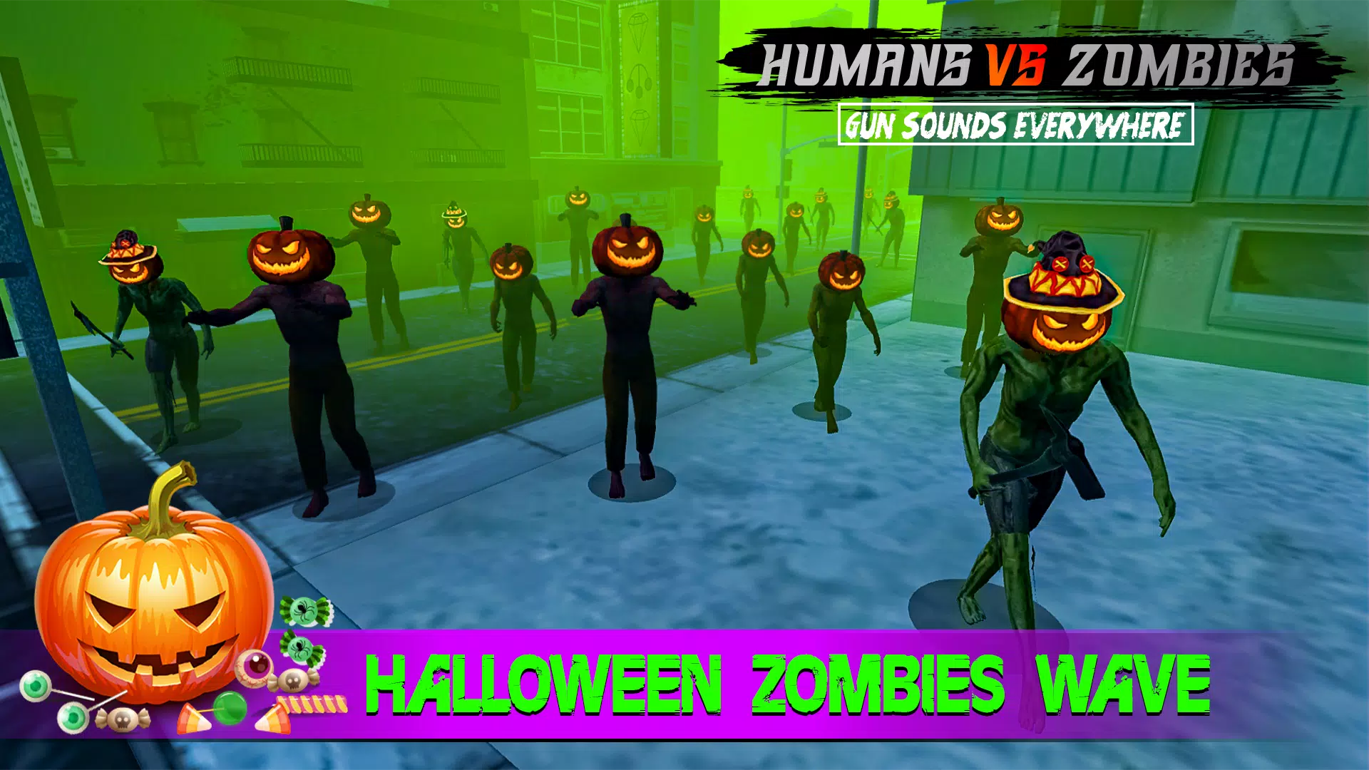 Human Vs Zombies Shooting Скриншот 1