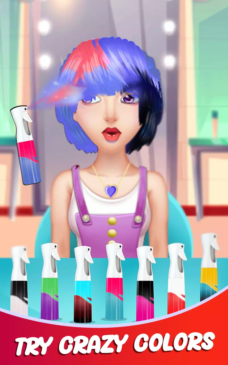 Fashion Girls Hair Salon Games Скриншот 1