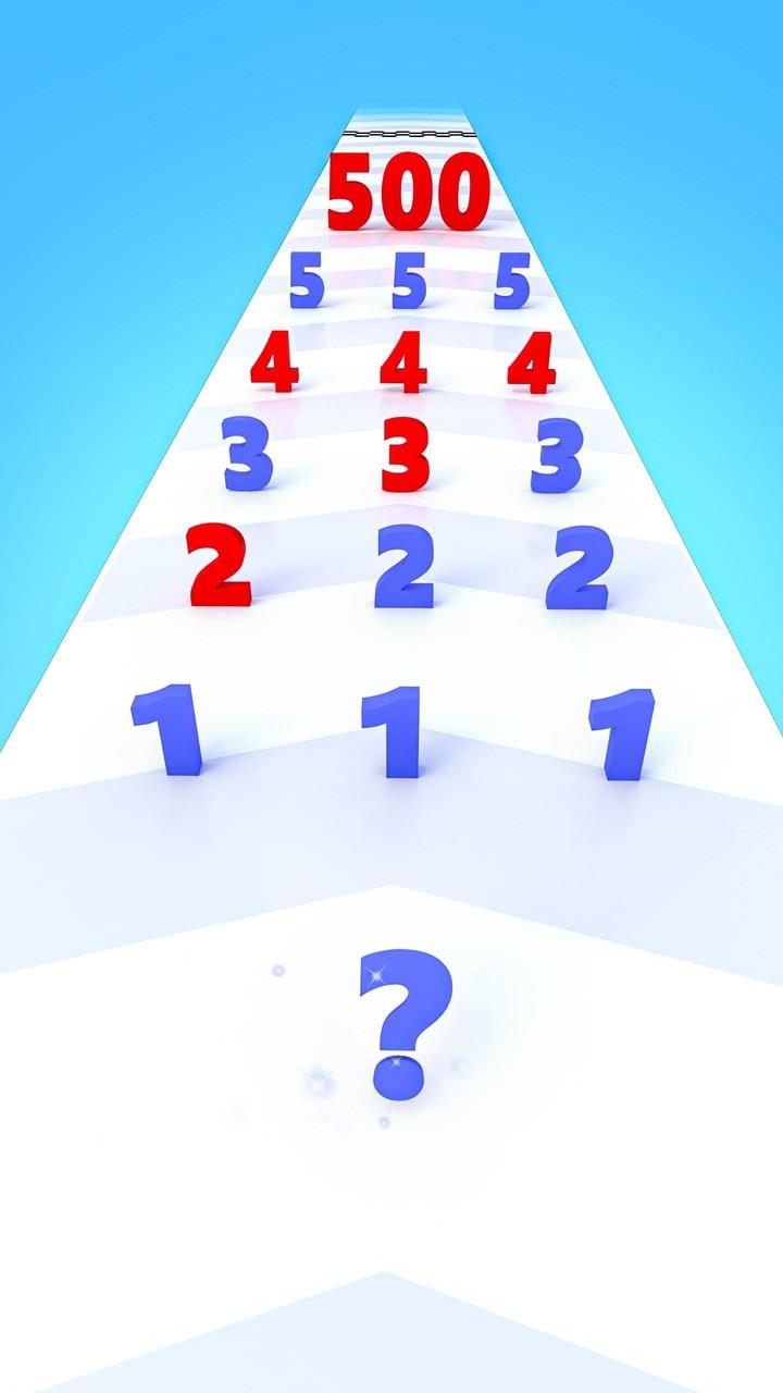 Number Run & Merge Master Game Скриншот 1