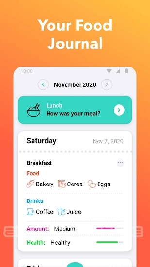 Nutrilio：痩せるアプリ・食事記録・カロリー計算 スクリーンショット 1