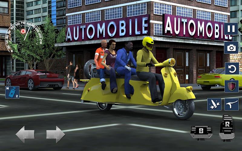 Bus Bike Taxi Bike Games স্ক্রিনশট 4
