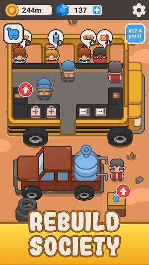 Idle Outpost: Upgrade Games スクリーンショット 2