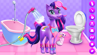 Magical Unicorn Candy World Ảnh chụp màn hình 1