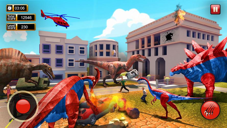 Dinosaur Games City Rampage Скриншот 3