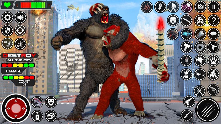 Giant Gorilla Bigfoot Monster Скриншот 1