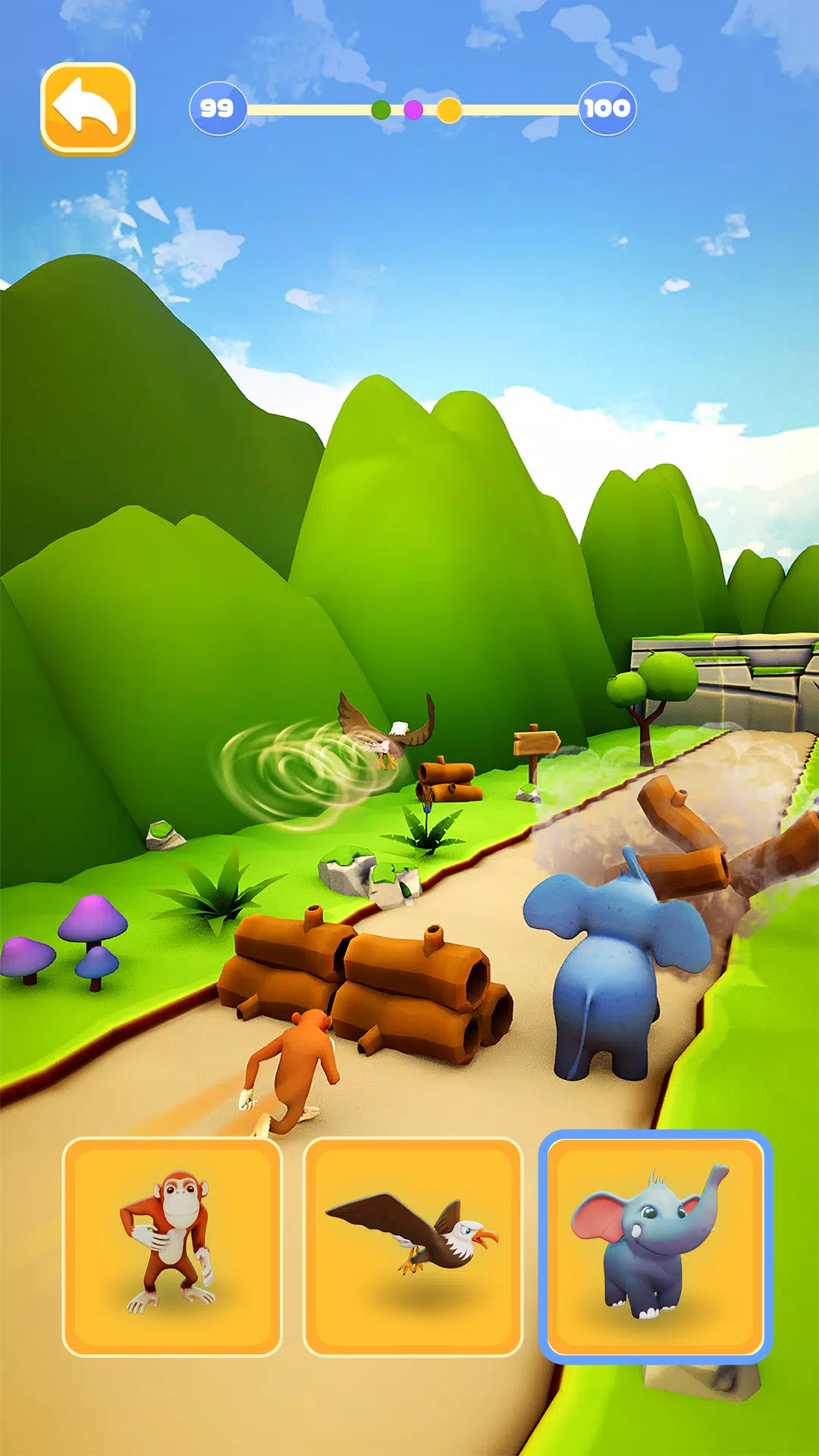 Animal Shifting: Transform Run ภาพหน้าจอ 2