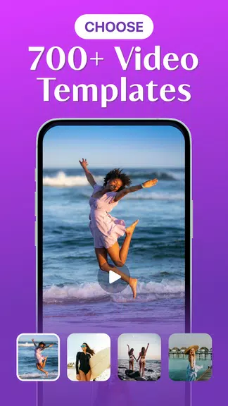 Template Video Maker & Editor Captura de pantalla 2