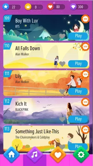 Flower Pink Piano Tiles - Girly Butterfly Songs Capture d'écran 4