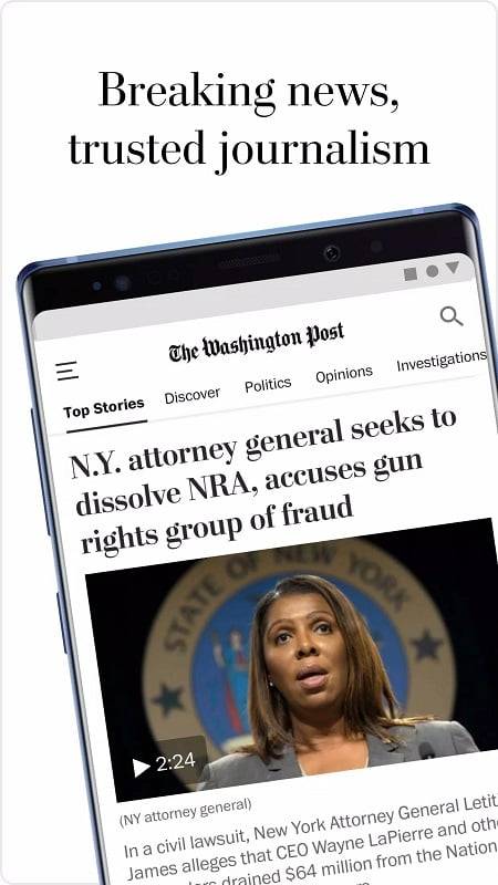 Washington Post Скриншот 1
