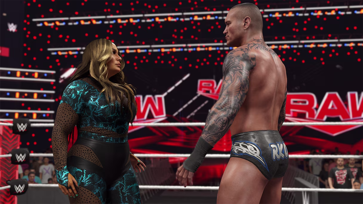 Nia Jax和Randy Orton在周一晚上在WWE 2K25的一場性別比賽中對陣