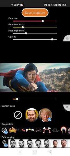 ModFace-Face Swap Video Editor स्क्रीनशॉट 1