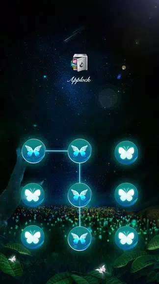 AppLock Theme Flying Butterfly Скриншот 1