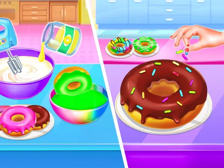 Make Donuts Game - Donut Maker ဖန်သားပြင်ဓာတ်ပုံ 1