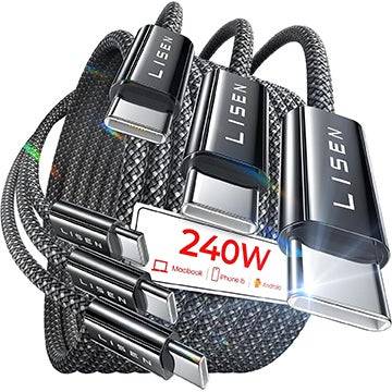 Lisen USB Type-C kabloları 3 paket