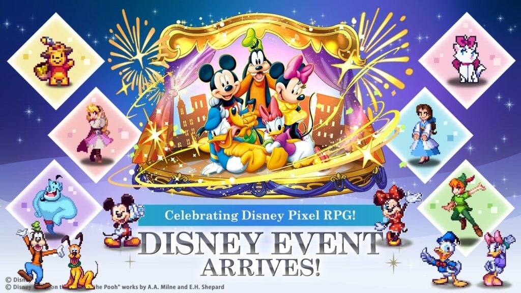 Disney Magic พบกับ Puzzle & Dragons ใน New Pixel RPG Collab
