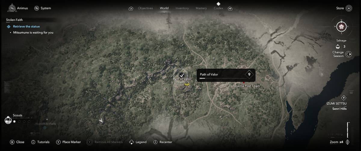 Assassins Creed Shadows Pfad des Valorortes