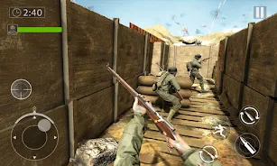 D-Day World War 2 Army Games ဖန်သားပြင်ဓာတ်ပုံ 2