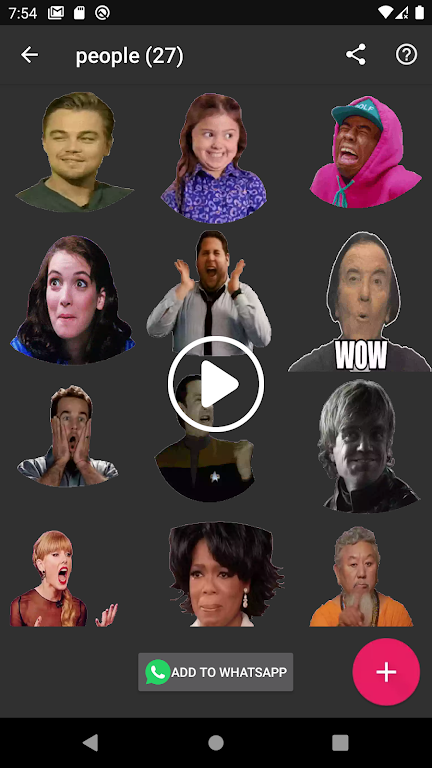 Animated Stickers Maker for Wh 스크린샷 1