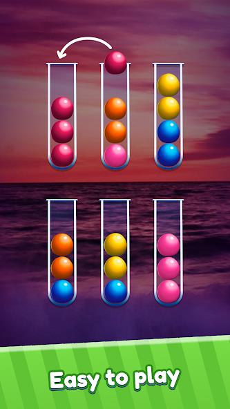 Ball Sort Puzzle Color Sort Mod ဖန်သားပြင်ဓာတ်ပုံ 1