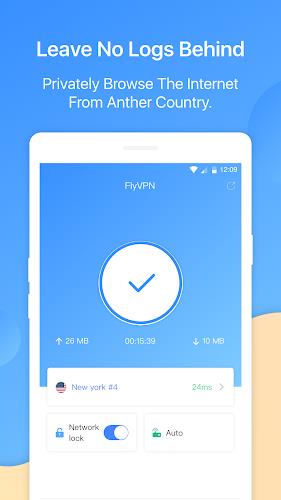 FlyVPN - Secure & Fast VPN Tangkapan skrin 1