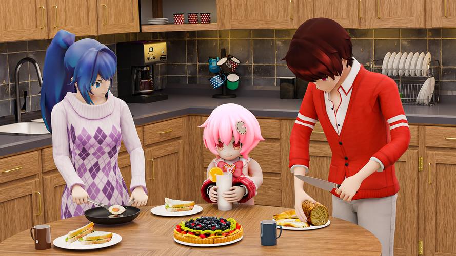 Anime Father Family Simulator Screenshot 2