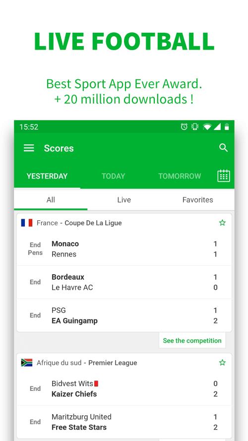Skores Football Ảnh chụp màn hình 1