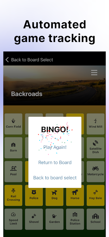 Travel Bingo - Road trip bingo Captura de pantalla 3