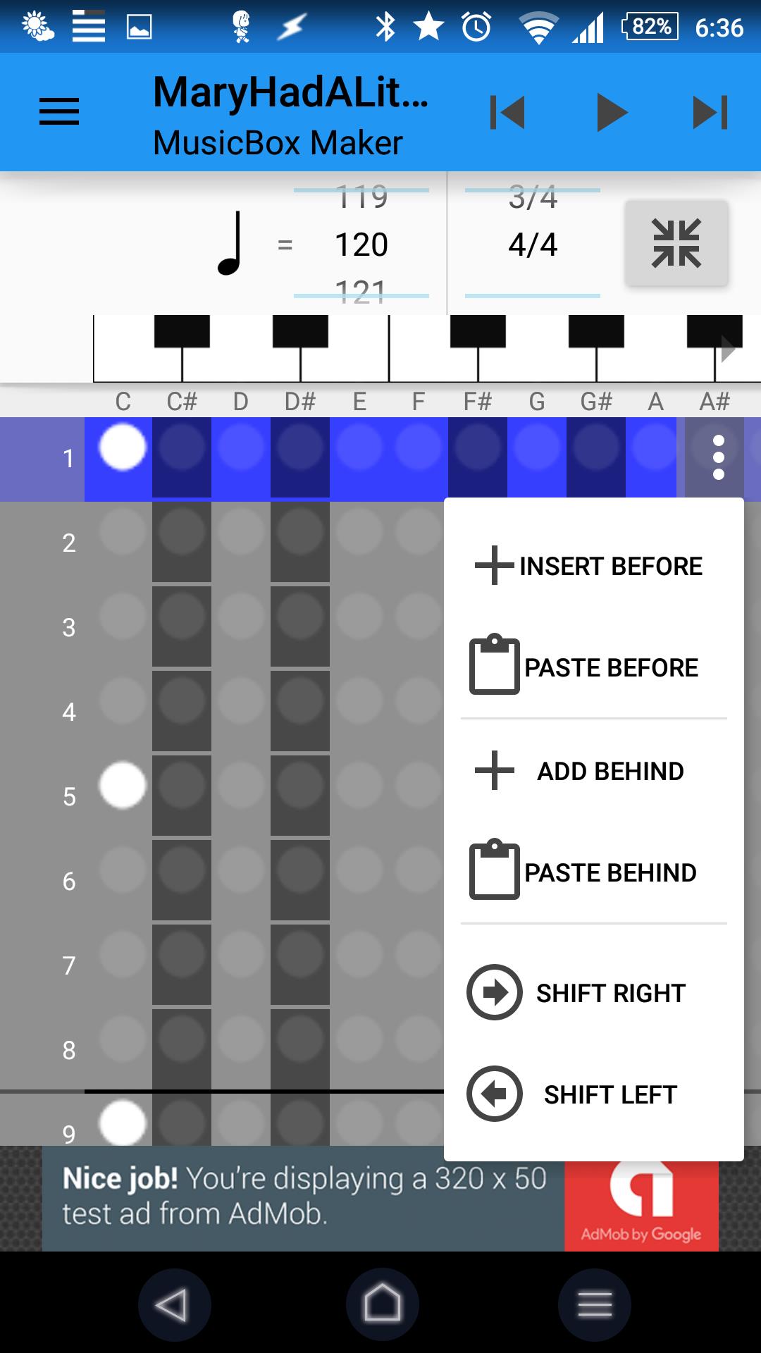 Schermata MusicBox Maker 4