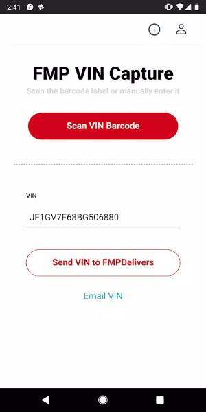 FMP Vin Scan for FMPDelivers by DST スクリーンショット 2