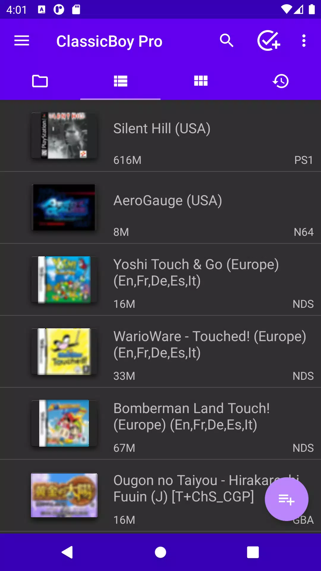 ClassicBoy Pro Game Emulator Скриншот 1