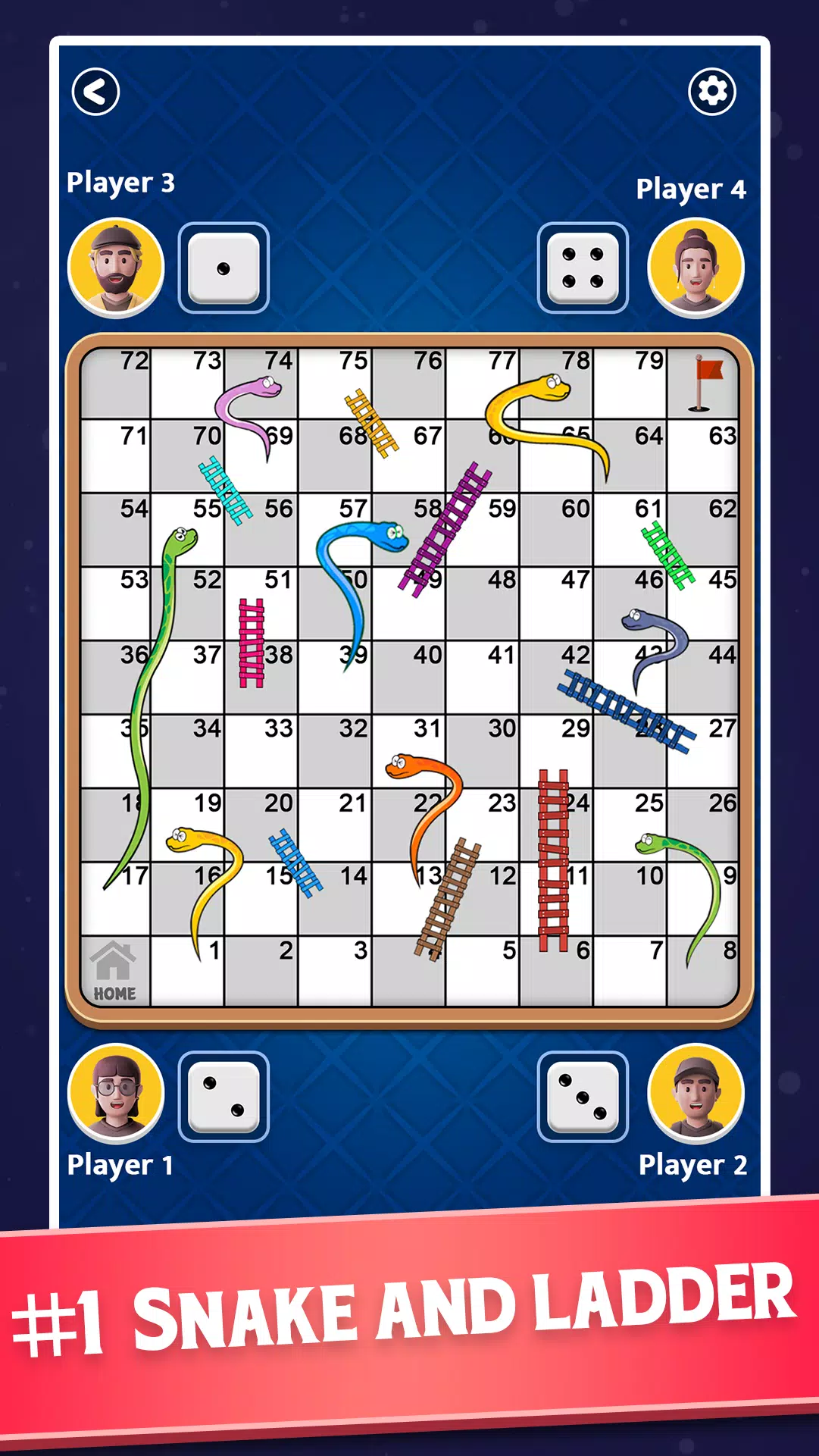 Snakes and Ladders - Ludo Game ဖန်သားပြင်ဓာတ်ပုံ 2