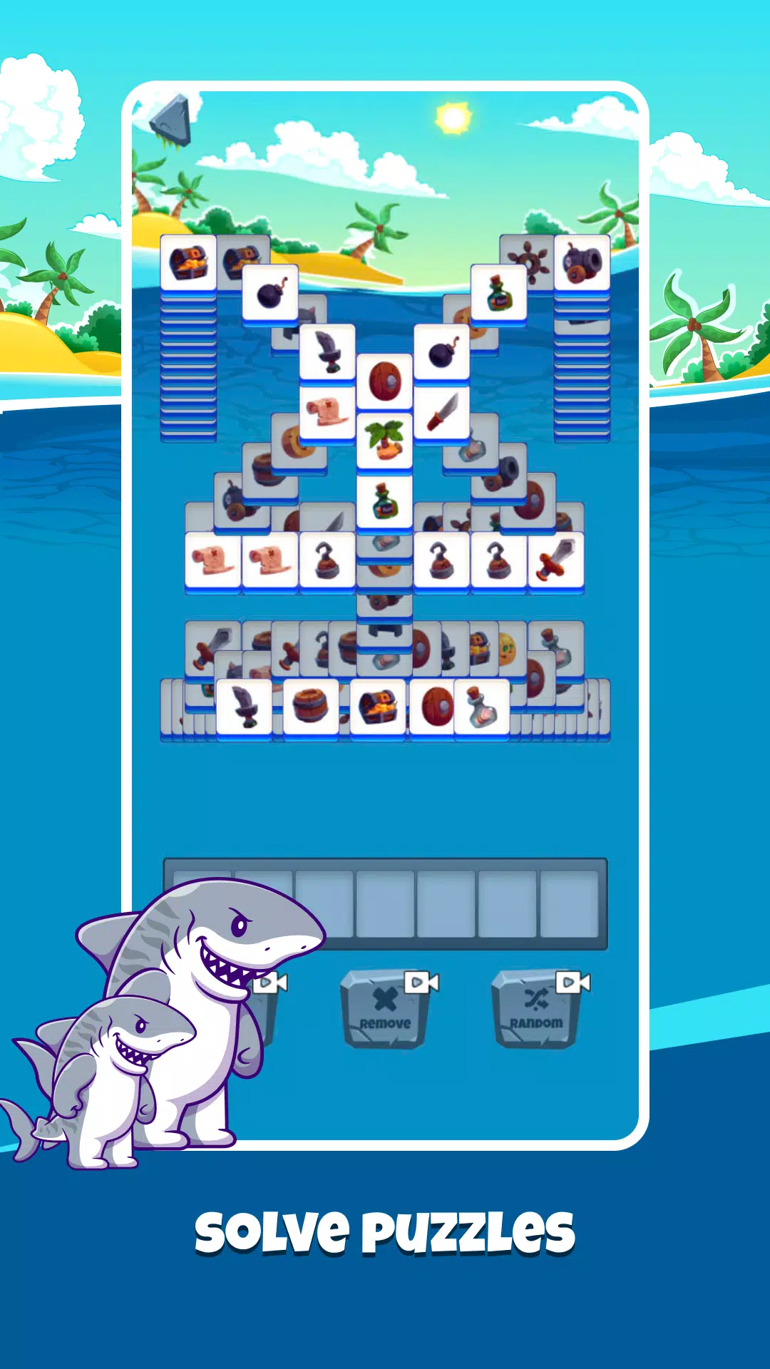 Shark Attack:Match Puzzle Game Скриншот 2