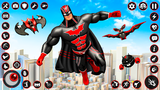 Bat Hero Dark Crime City Game應用截圖第2張