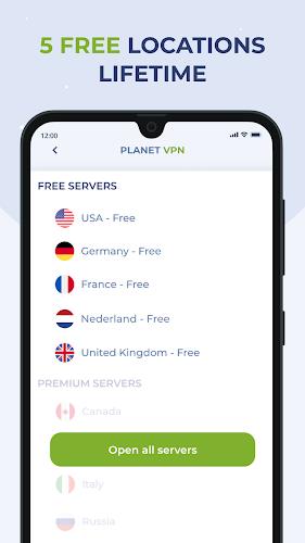 Free VPN Proxy by Planet VPN Скриншот 1