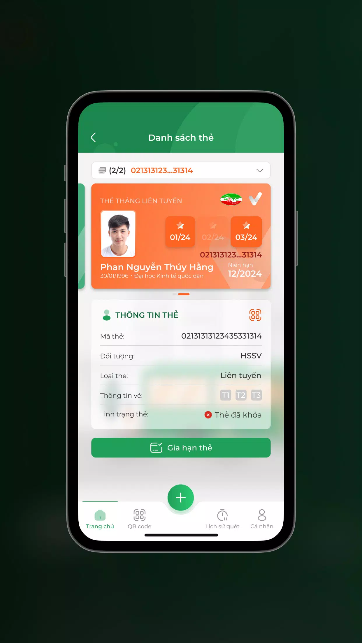 Thẻ Vé Giao Thông HN Captura de tela 4