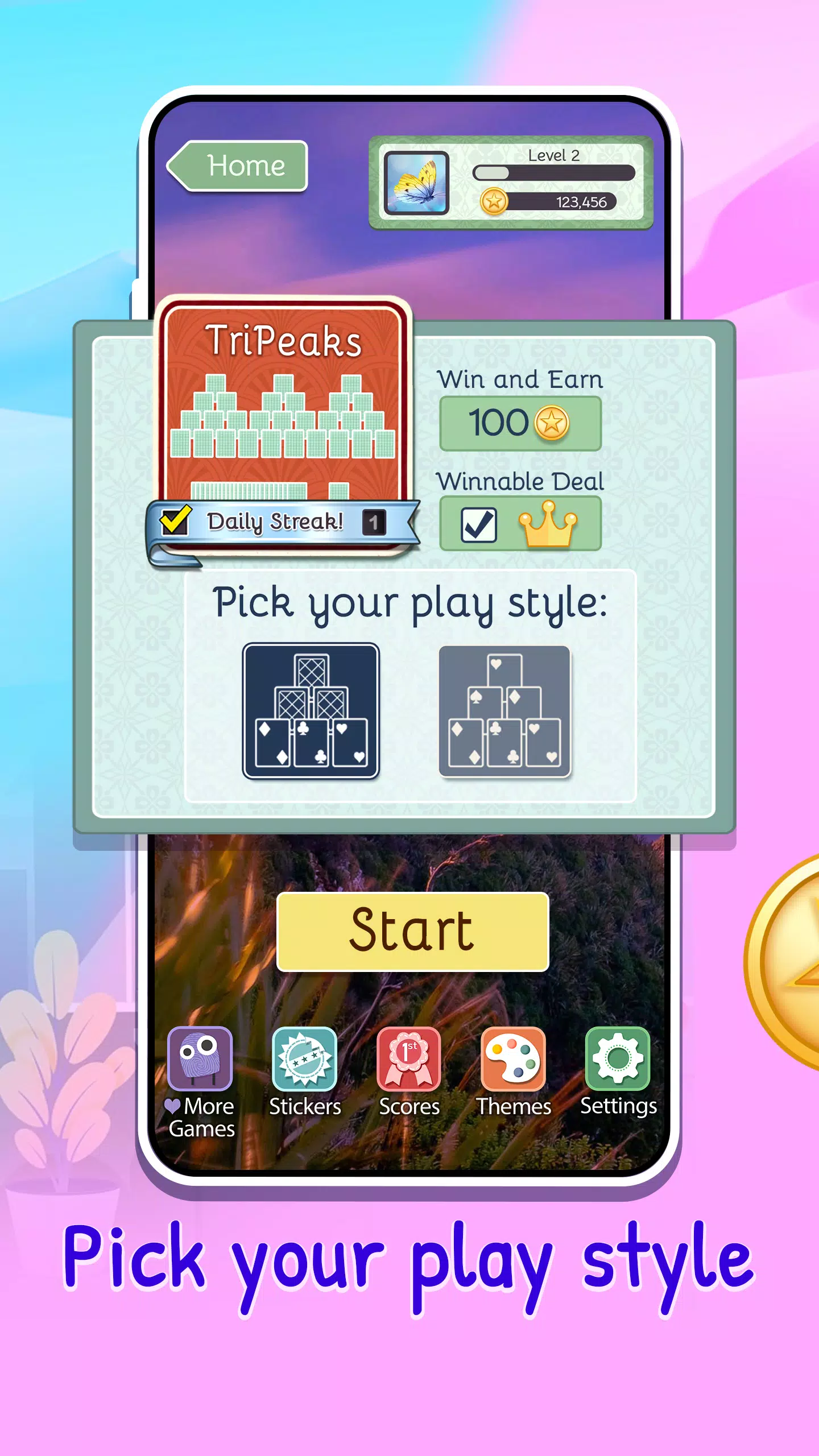 TriPeaks Solitaire Deluxe® 2应用截图第2张